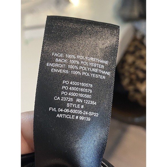 Aritzia Wilfred High-Waisted Vegan Leather The Melina™ Pants Size 10 - Picture 5 of 6